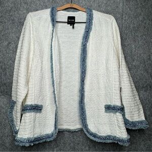 NWT Nic + Zoe Bright Side Fringed Knit Jacket- Sz‎ 1X